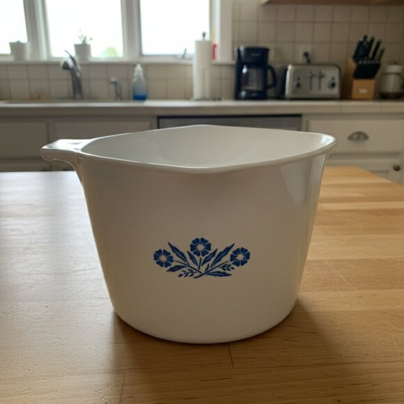 Vintage Corning Ware Cornflower Blue 4 Cup 1 QT Sauce Maker P-55-B No Lid - Picture 1 of 4